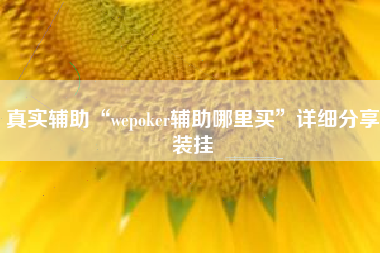 真实辅助“wepoker辅助哪里买”详细分享装挂 真实辅助“wepoker辅助哪里买”详细分享装挂