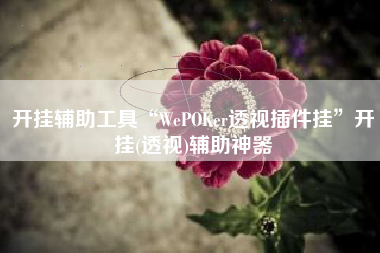 开挂辅助工具“WePOKer透视插件挂	”开挂(透视)辅助神器