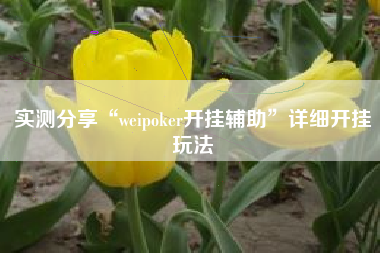 实测分享“weipoker开挂辅助	”详细开挂玩法