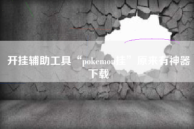 开挂辅助工具“pokemon挂	”原来有神器下载