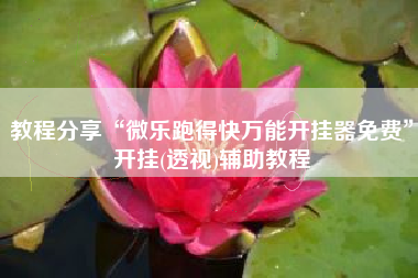 教程分享“微乐跑得快万能开挂器免费	”开挂(透视)辅助教程