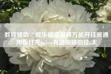 教程辅助“微乐福建麻将万能开挂器通用版红龙poker有透视辅助挂(太 教程辅助“微乐福建麻将万能开挂器通用版红龙poker有透视辅助挂(太