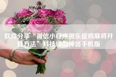 软件分享“微信小程序微乐捉鸡麻将开挂方法”科技辅助神器手机版