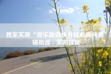 独家实测“微乐跑得快开挂必赢神器”辅助器 - 实时智能