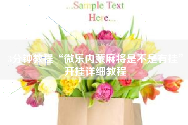 3分钟教程“微乐内蒙麻将是不是有挂	”开挂详细教程