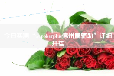 今日实测“wepokerplus德州局辅助	”详细开挂