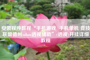 安装程序教程“手机游戏  手机单机 竞技联盟德州sohoo透视辅助	”(透视)开挂详细教程