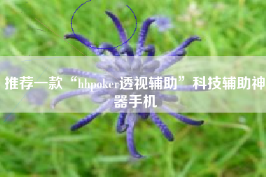 推荐一款“hhpoker透视辅助”科技辅助神器手机