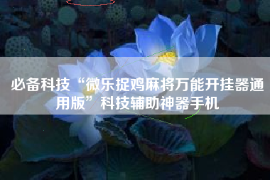 必备科技“微乐捉鸡麻将万能开挂器通用版”科技辅助神器手机