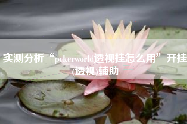 实测分析“pokerworld透视挂怎么用”开挂(透视)辅助