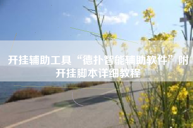 开挂辅助工具“德扑智能辅助软件	”附开挂脚本详细教程