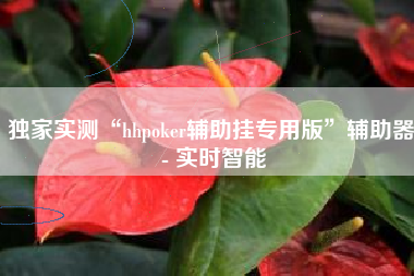 独家实测“hhpoker辅助挂专用版	”辅助器 - 实时智能
