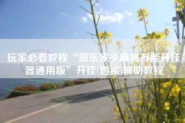 玩家必看教程“微乐家乡麻将万能开挂器通用版”开挂(透视)辅助教程