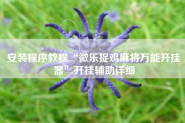 安装程序教程“微乐捉鸡麻将万能开挂器”开挂辅助详细