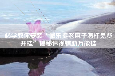 必学教你安装“微乐捉老麻子怎样免费开挂”揭秘透视辅助万能挂