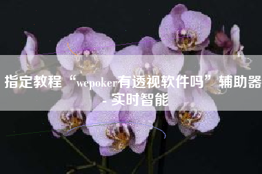 指定教程“wepoker有透视软件吗	”辅助器 - 实时智能