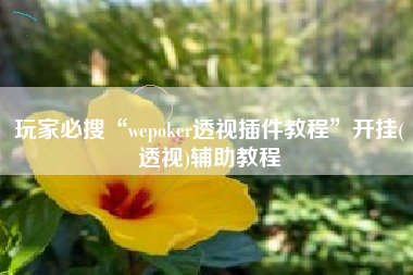 玩家必搜“wepoker透视插件教程	”开挂(透视)辅助教程