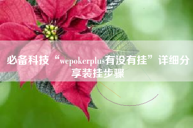 必备科技“wepokerplus有没有挂	”详细分享装挂步骤
